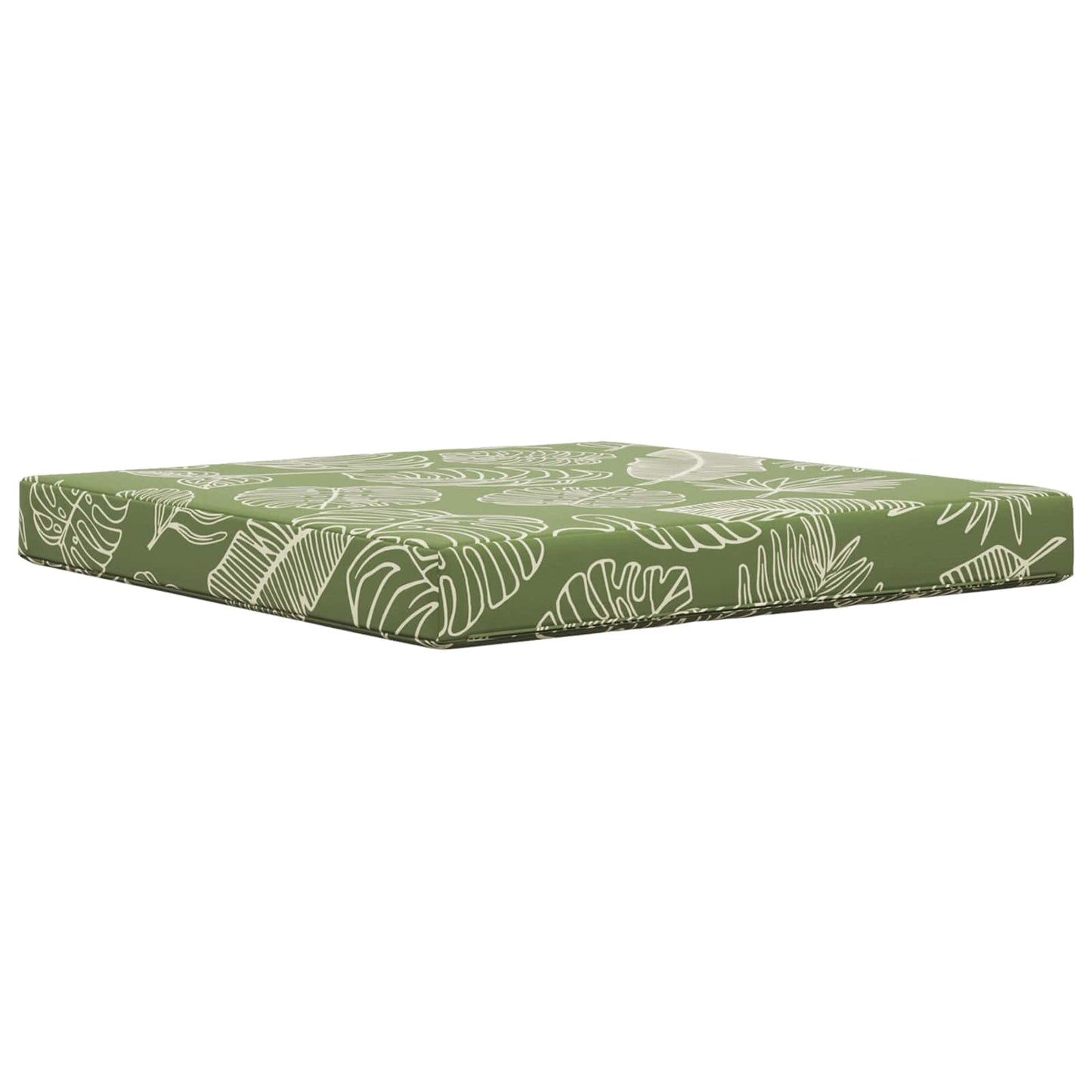 Udendørs Sofa Pude Bladdesign 80 x 80 x 8 cm Polyester