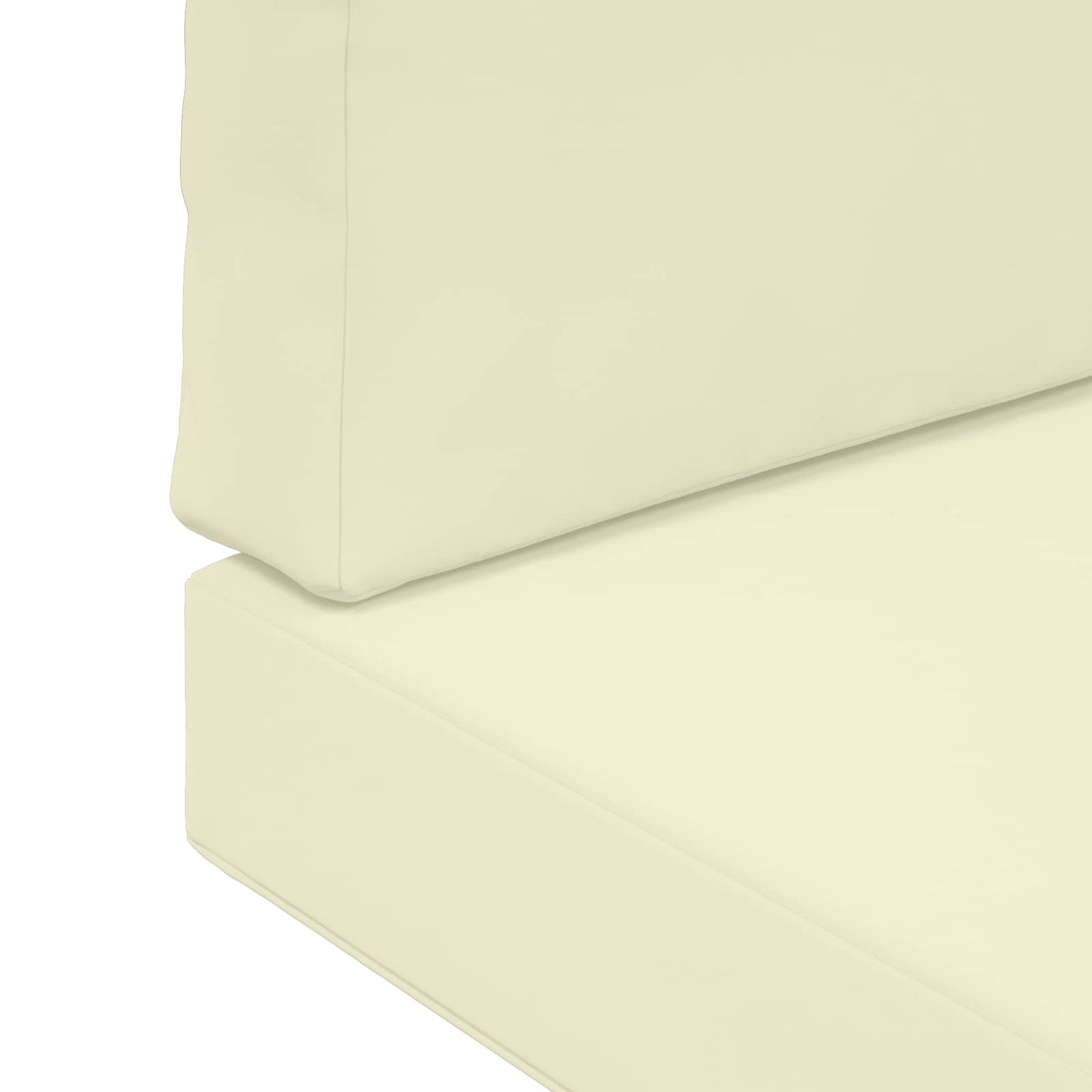 Udendørs Sofa Pude 2 pcs Creme Polyester