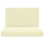 Udendørs Sofa Pude 2 pcs Creme Polyester