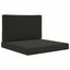 Udendørs Sofa Pude 2 pcs Sort Polyester
