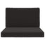 Udendørs Sofa Pude 2 pcs Sort Polyester