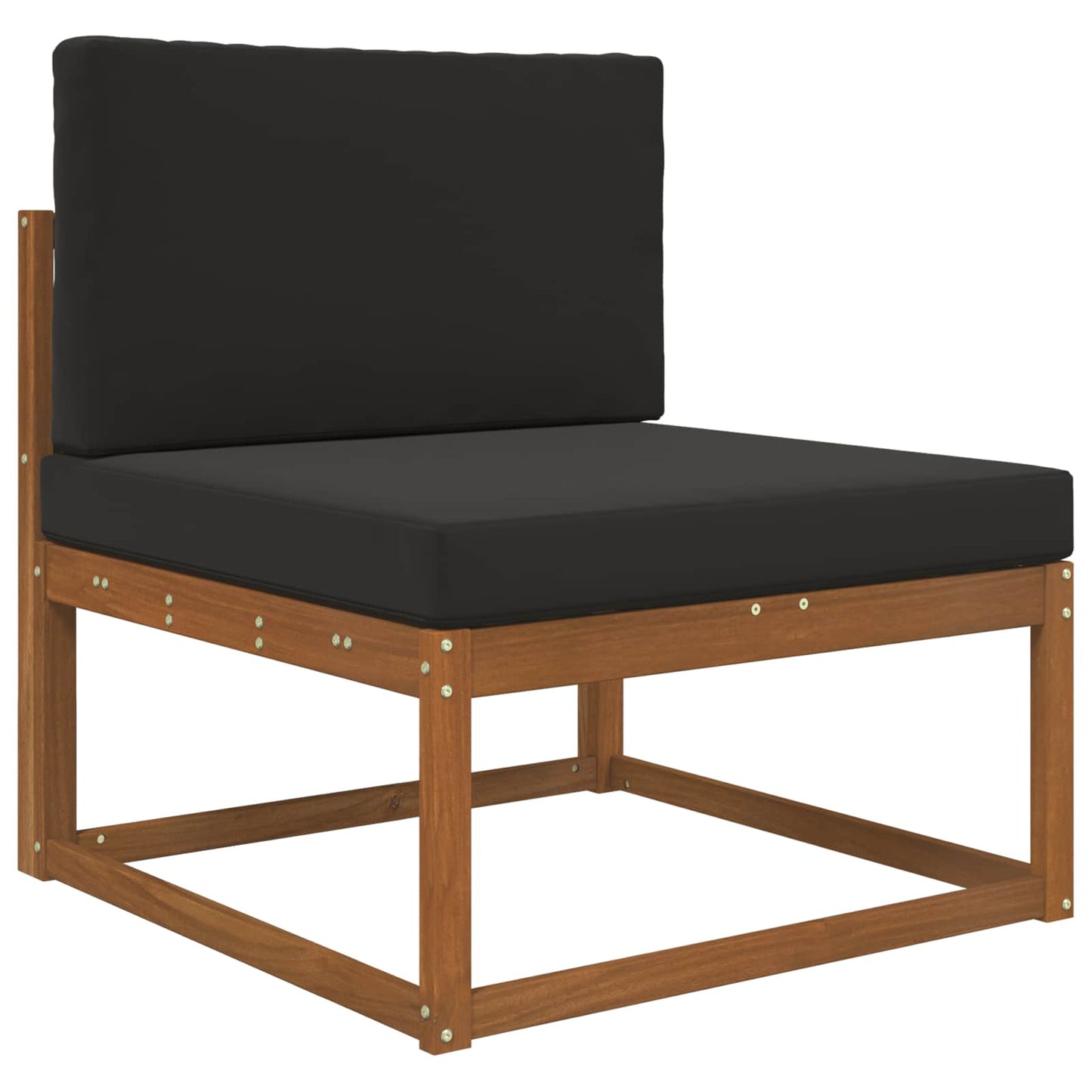 Udendørs Sofa Pude 2 pcs Sort Polyester
