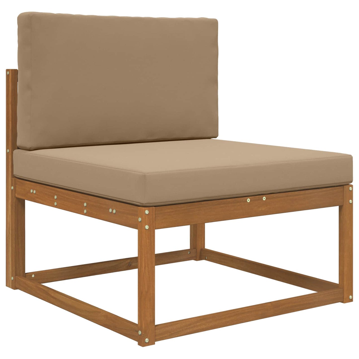 Udendørs Sofa Pude 2 pcs Gråbrun Polyester