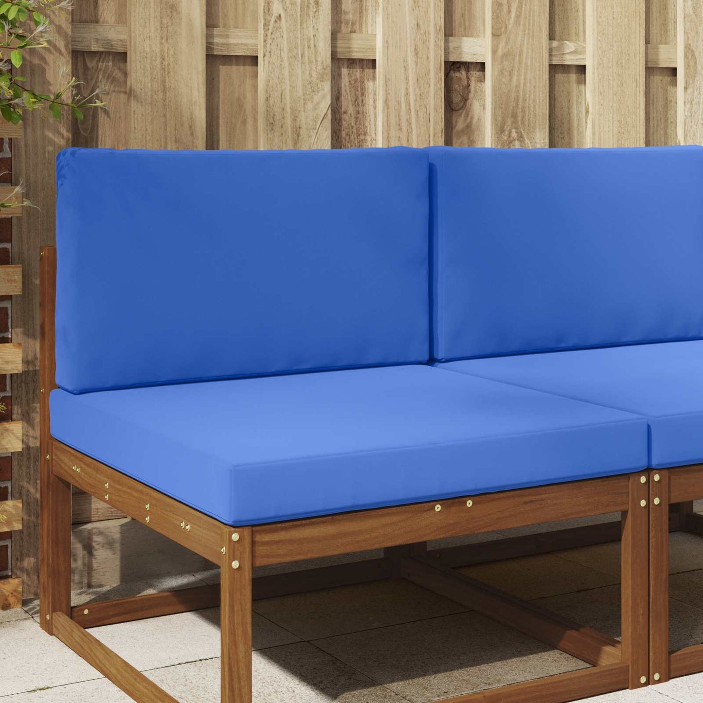 Udendørs Sofa Pude 2 pcs Kongelig blå Polyester