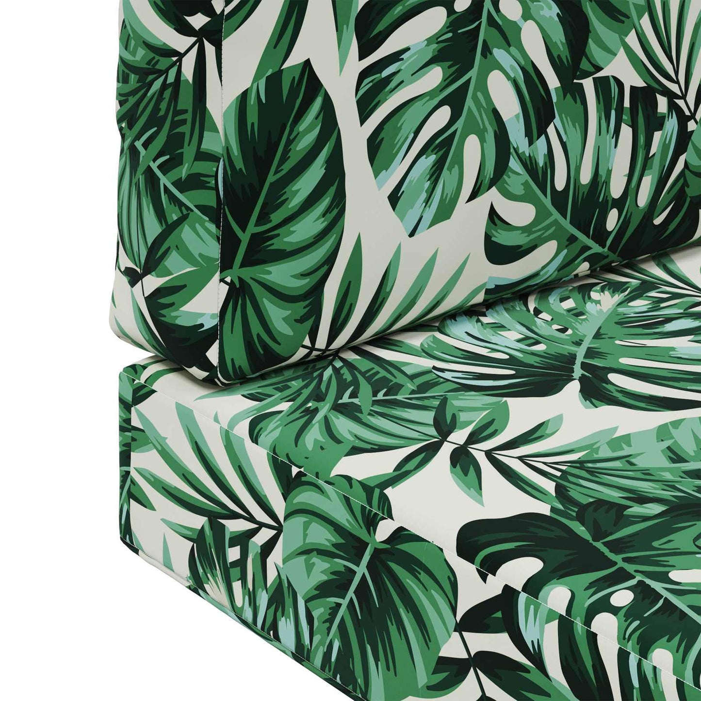 Udendørs Sofa Pude 2 pcs Bladmønster Polyester