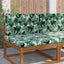Udendørs Sofa Pude 2 pcs Bladmønster Polyester
