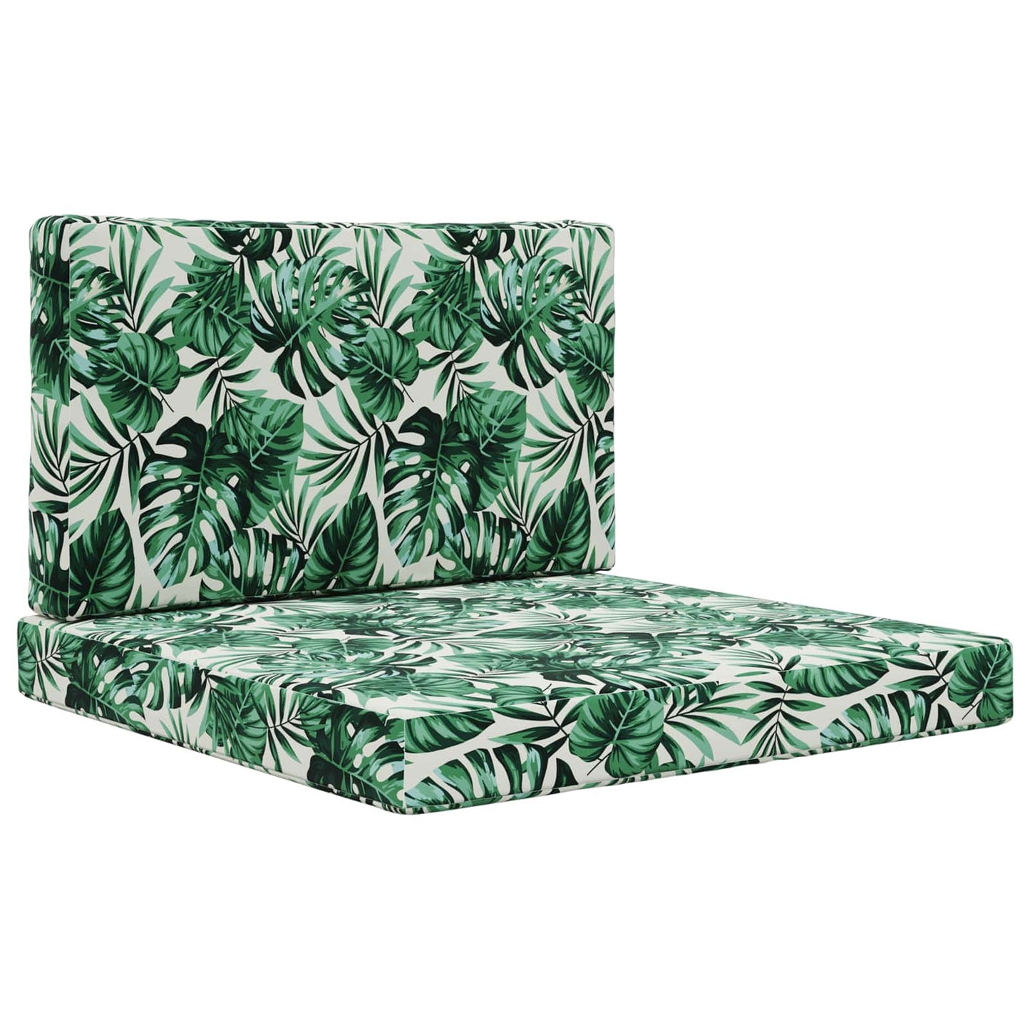 Udendørs Sofa Pude 2 pcs Bladmønster Polyester