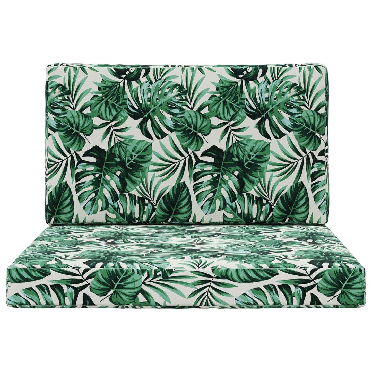 Udendørs Sofa Pude 2 pcs Bladmønster Polyester