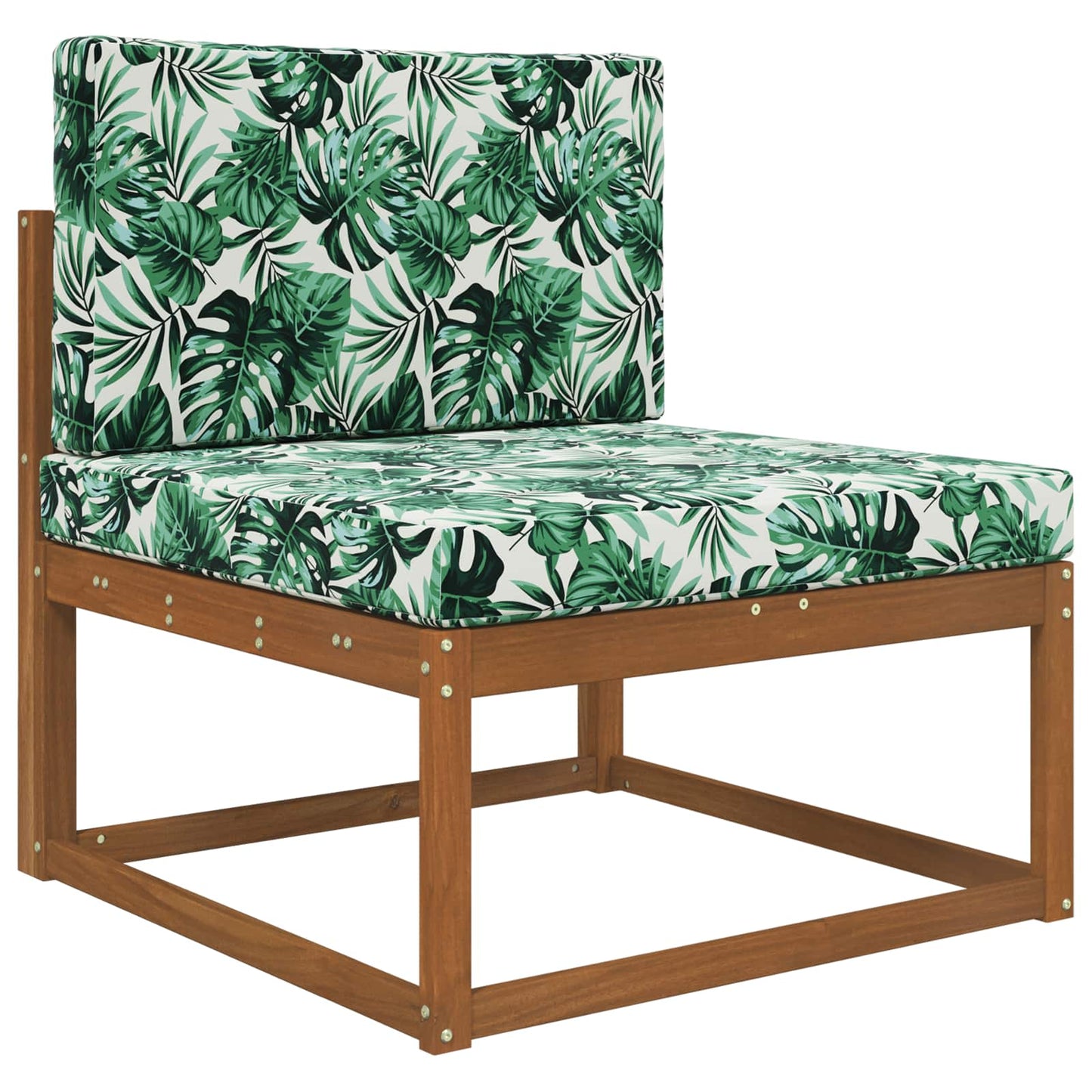 Udendørs Sofa Pude 2 pcs Bladmønster Polyester