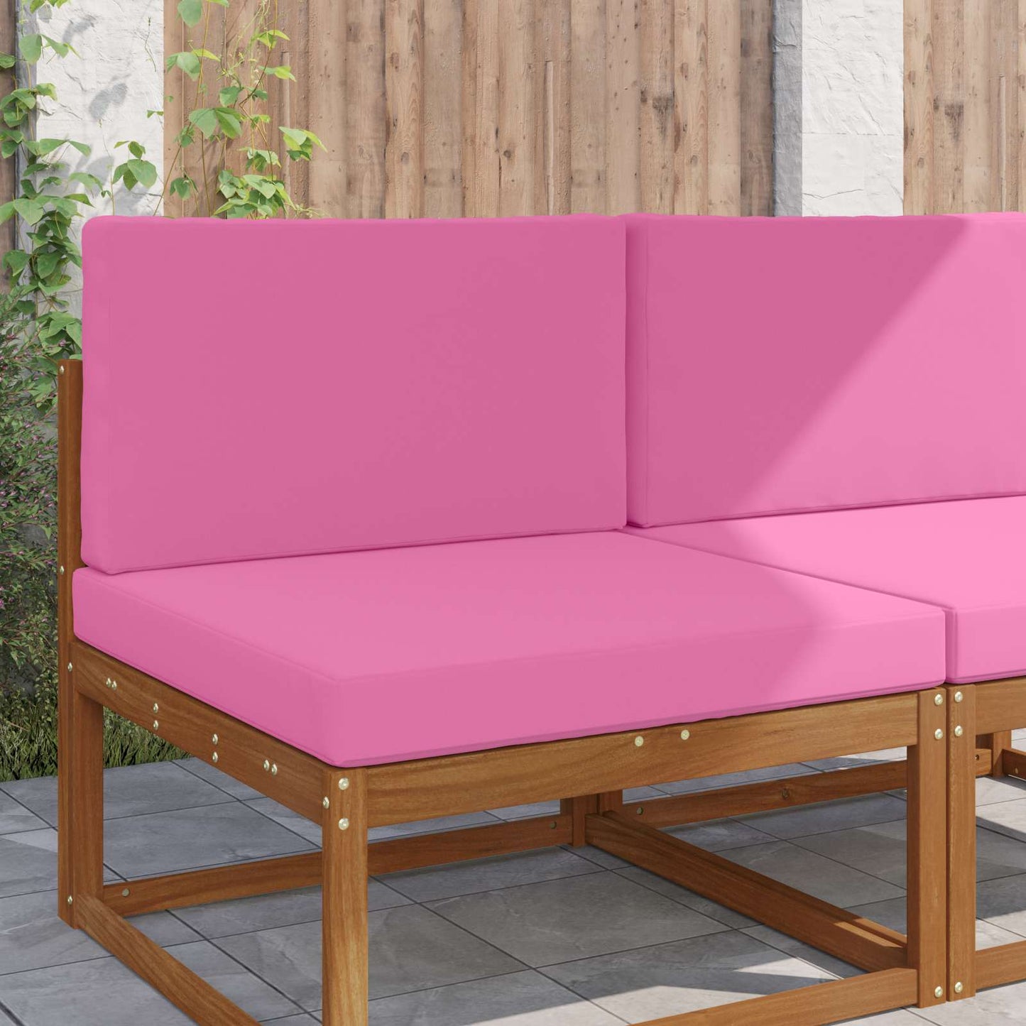 Udendørs Sofa Pude 2 pcs Lyserød Polyester