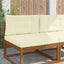 Udendørs Sofa Pude 2 pcs Creme Polyester