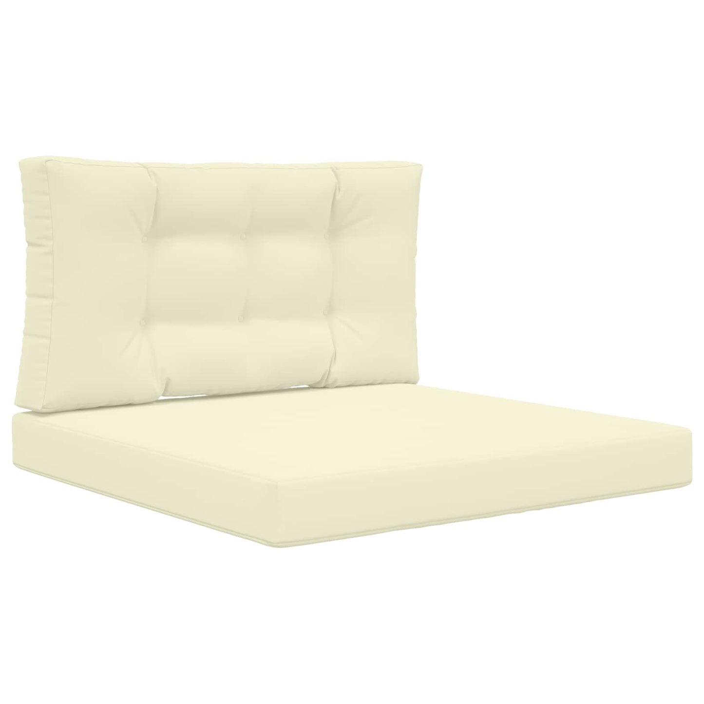 Udendørs Sofa Pude 2 pcs Creme Polyester