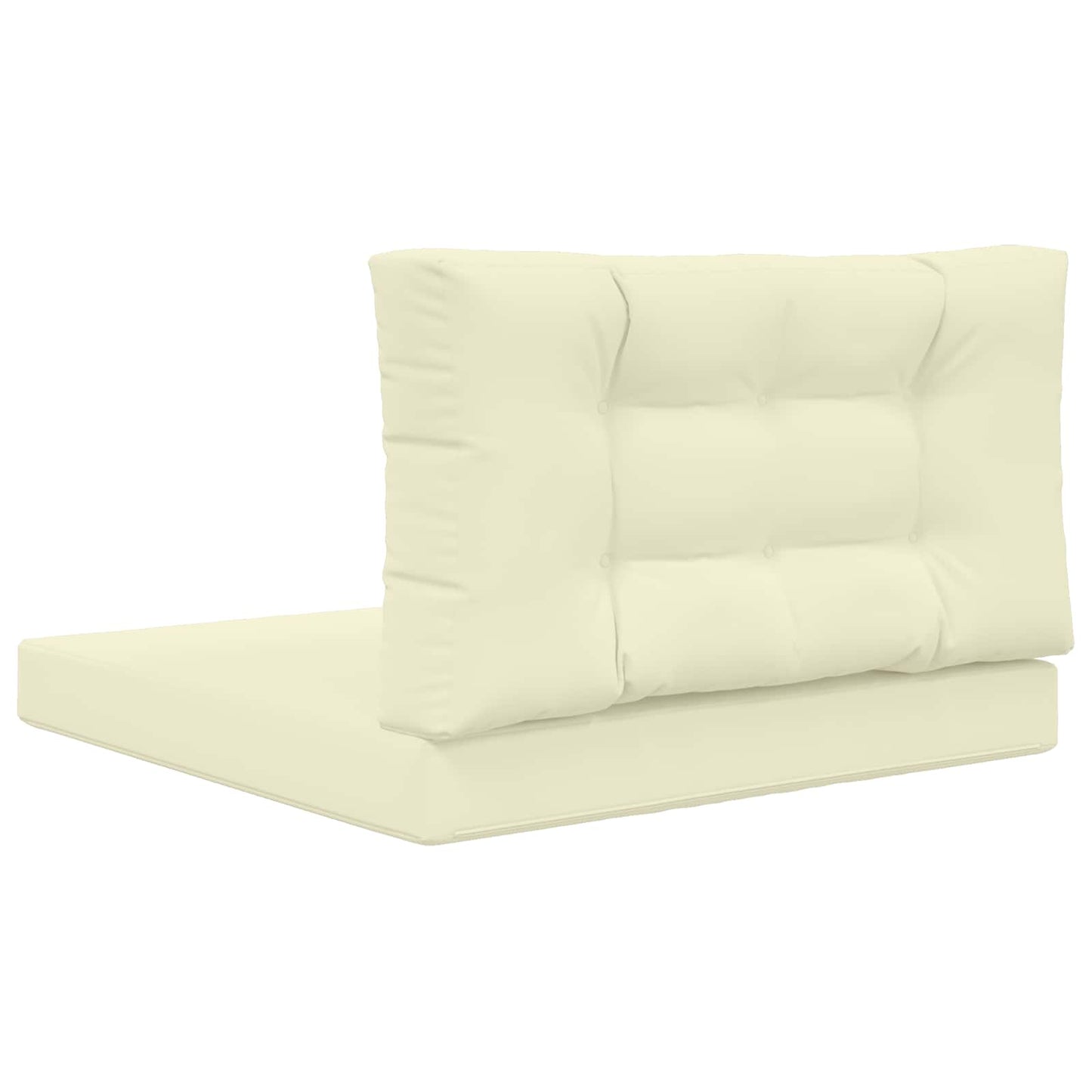 Udendørs Sofa Pude 2 pcs Creme Polyester