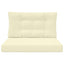 Udendørs Sofa Pude 2 pcs Creme Polyester