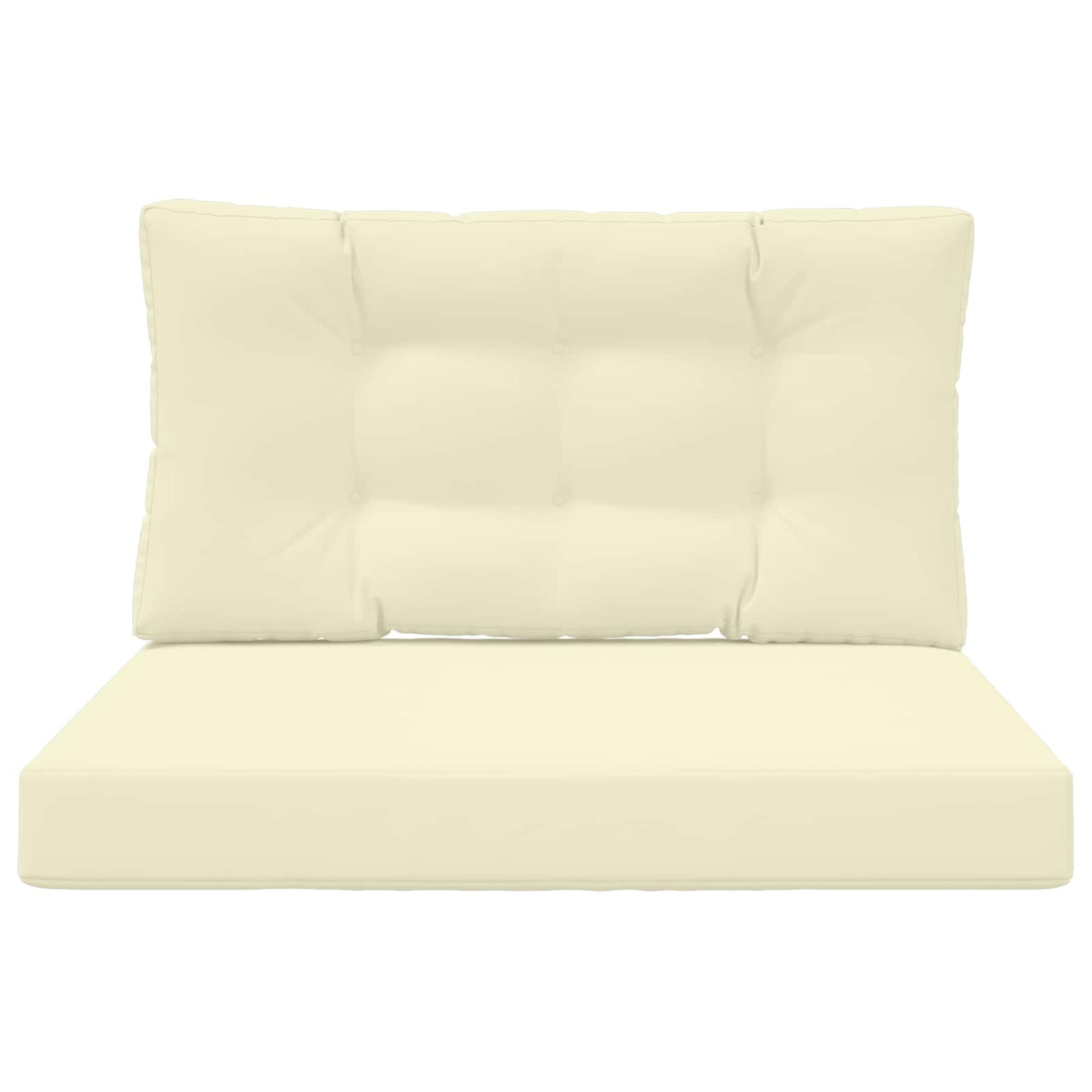 Udendørs Sofa Pude 2 pcs Creme Polyester