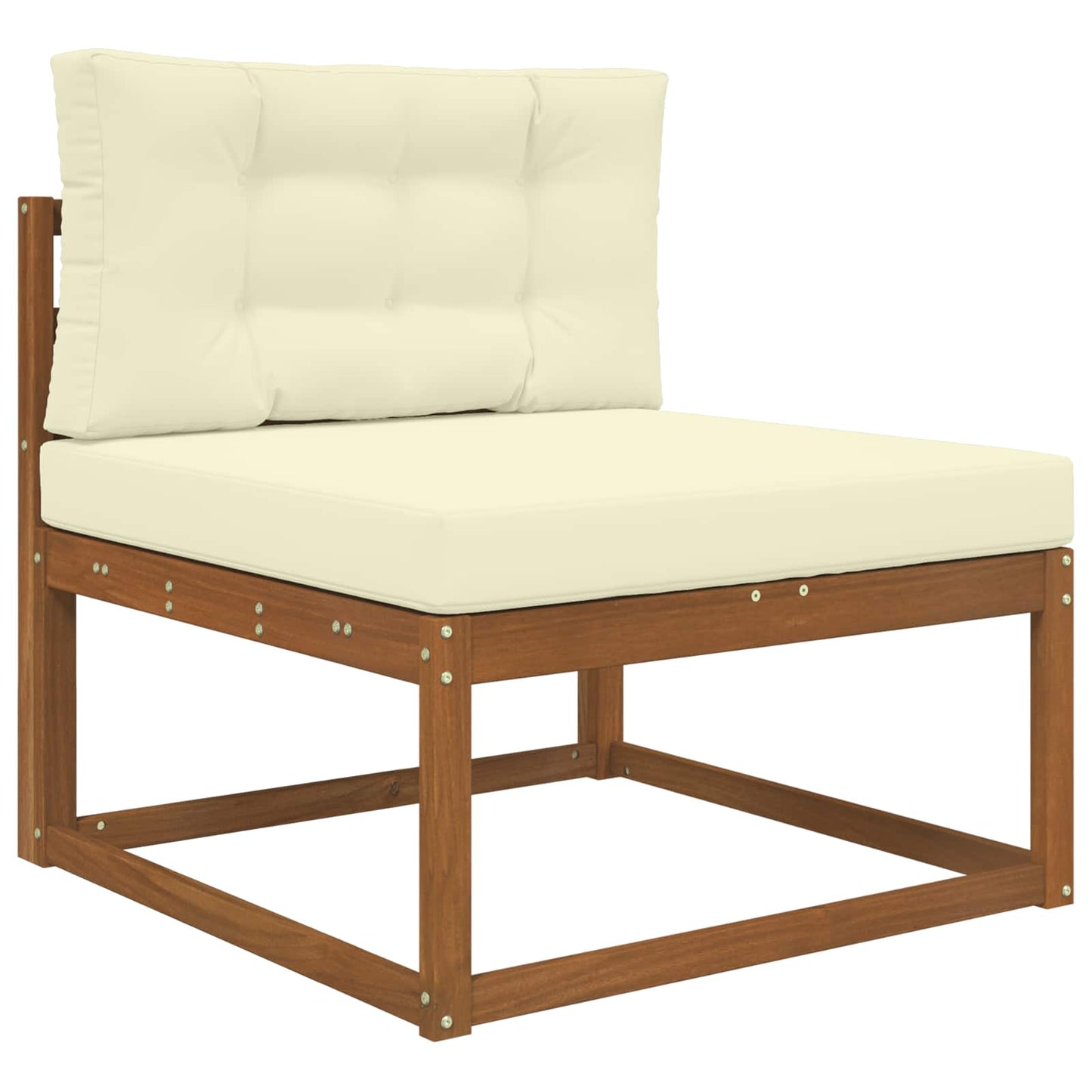 Udendørs Sofa Pude 2 pcs Creme Polyester