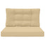 Udendørs Sofa Pude 2 pcs Beige Polyester