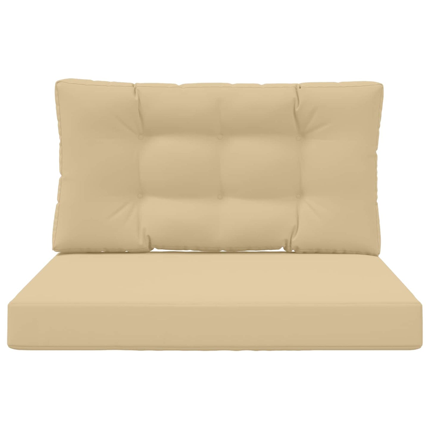 Udendørs Sofa Pude 2 pcs Beige Polyester