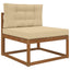 Udendørs Sofa Pude 2 pcs Beige Polyester