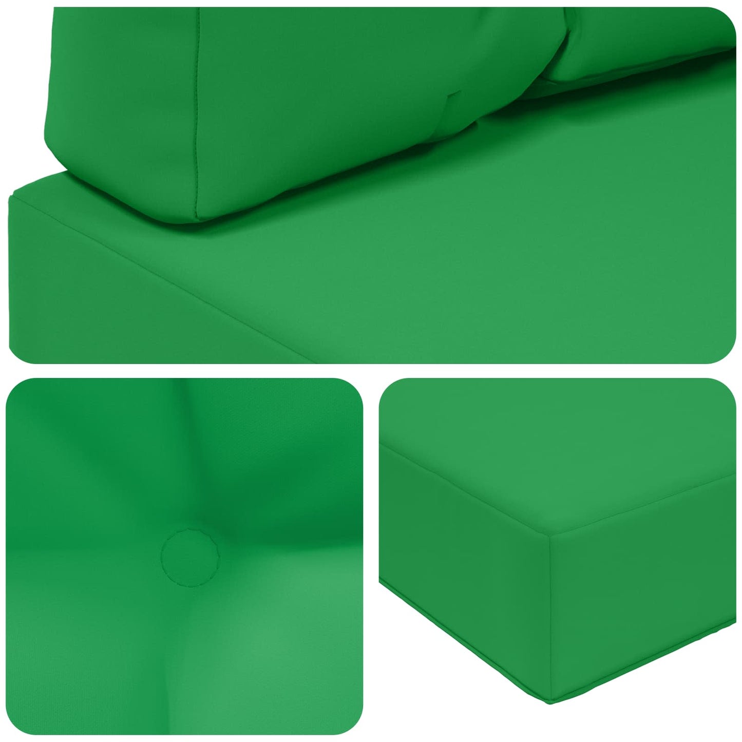 Udendørs Sofa Pude 2 pcs Grøn Polyester