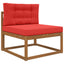 Udendørs Sofa Pude 2 pcs Rød Polyester