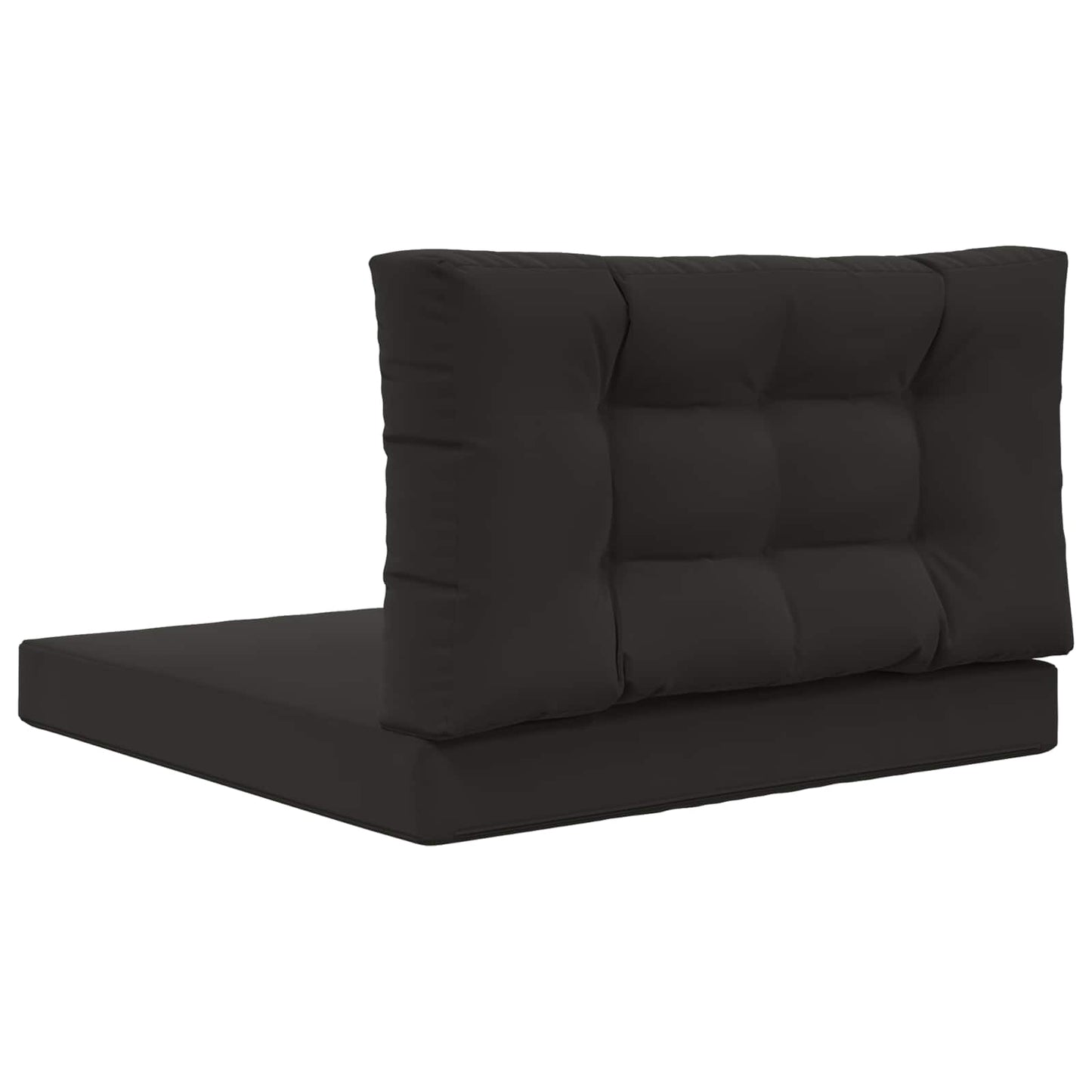 Udendørs Sofa Pude 2 pcs Sort Polyester