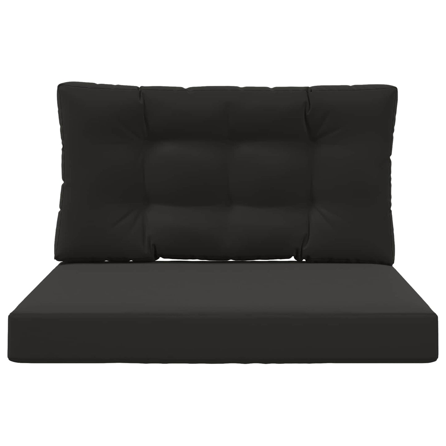 Udendørs Sofa Pude 2 pcs Sort Polyester