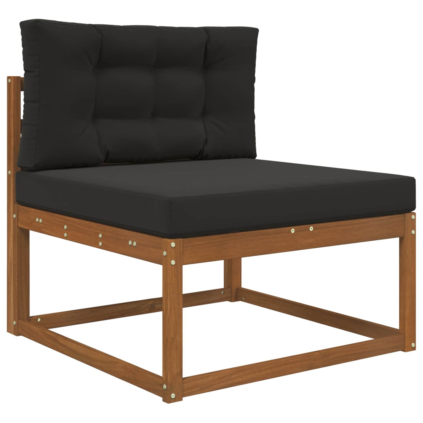 Udendørs Sofa Pude 2 pcs Sort Polyester