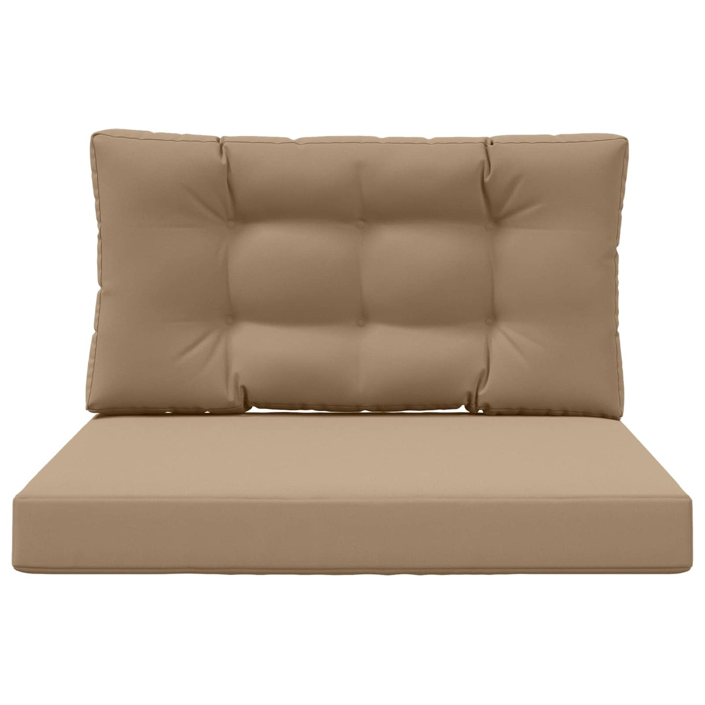 Udendørs Sofa Pude 2 pcs Gråbrun Polyester