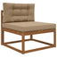 Udendørs Sofa Pude 2 pcs Gråbrun Polyester