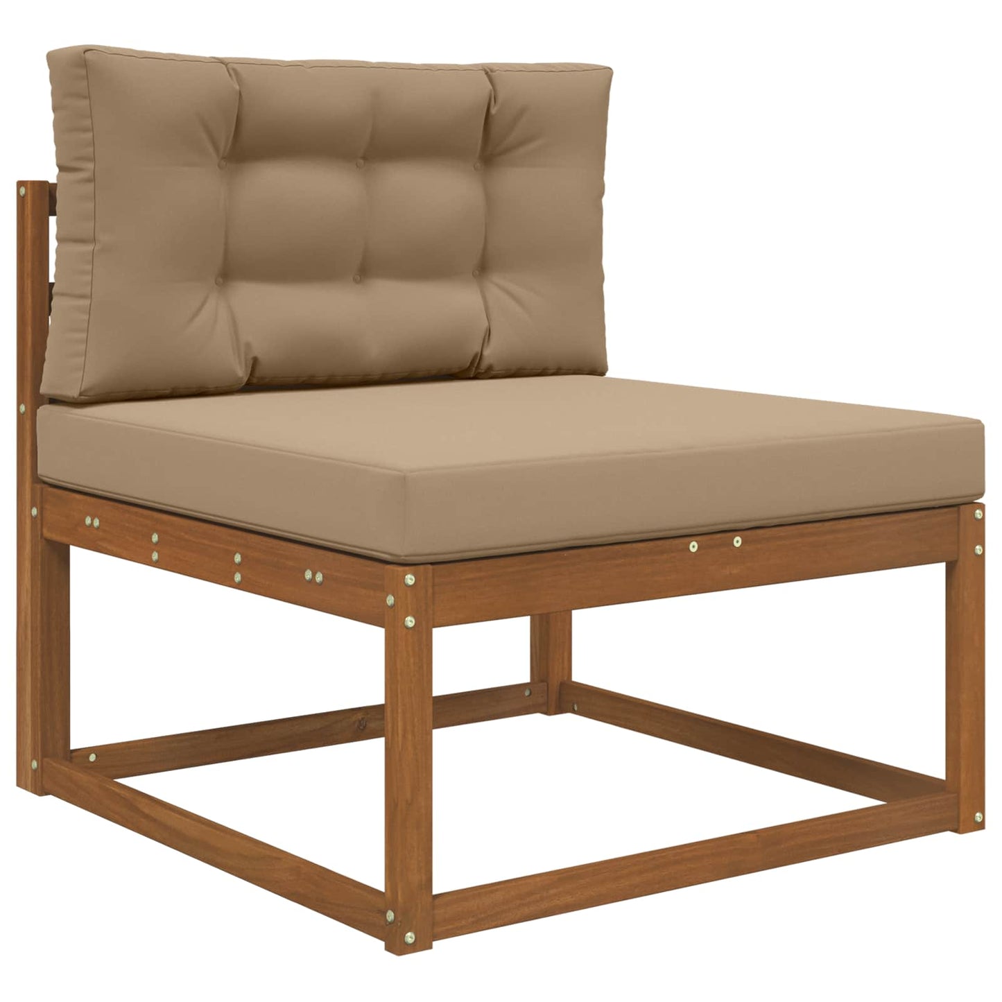 Udendørs Sofa Pude 2 pcs Gråbrun Polyester