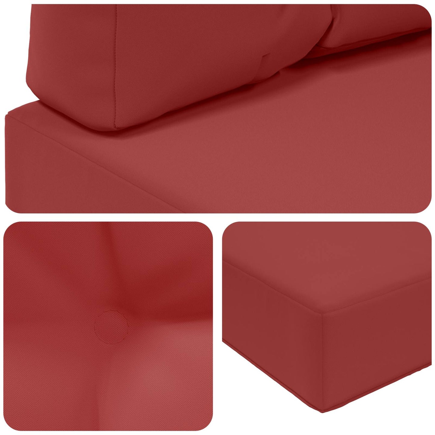 Udendørs Sofa Pude 2 pcs Vinrød Polyester