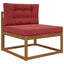 Udendørs Sofa Pude 2 pcs Vinrød Polyester
