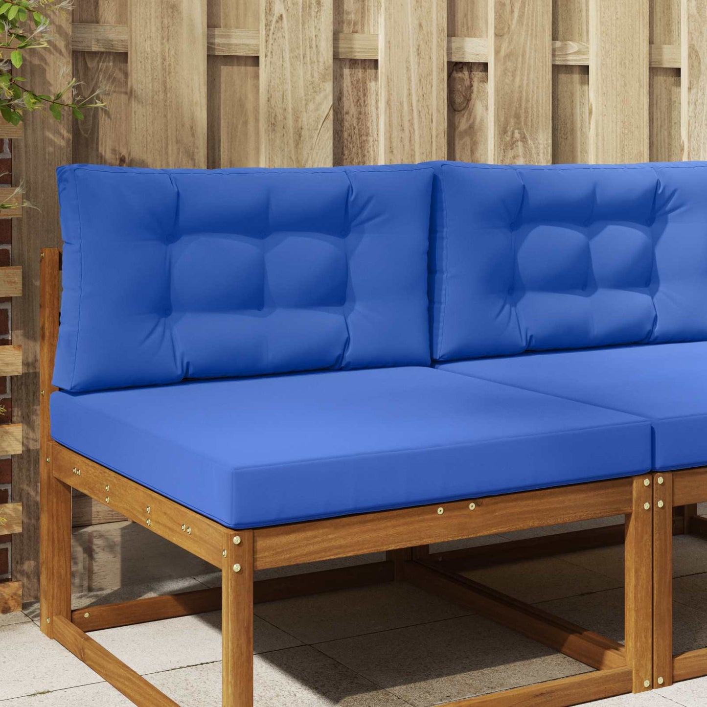 Udendørs Sofa Pude 2 pcs Kongelig blå Polyester