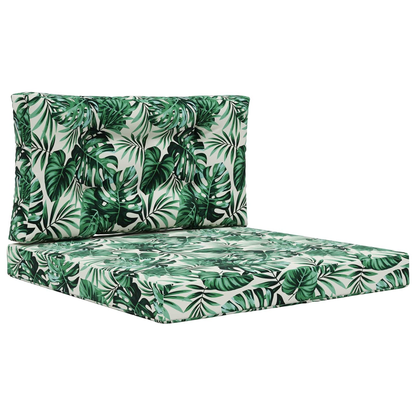 Udendørs Sofa Pude 2 pcs Bladmønster Polyester