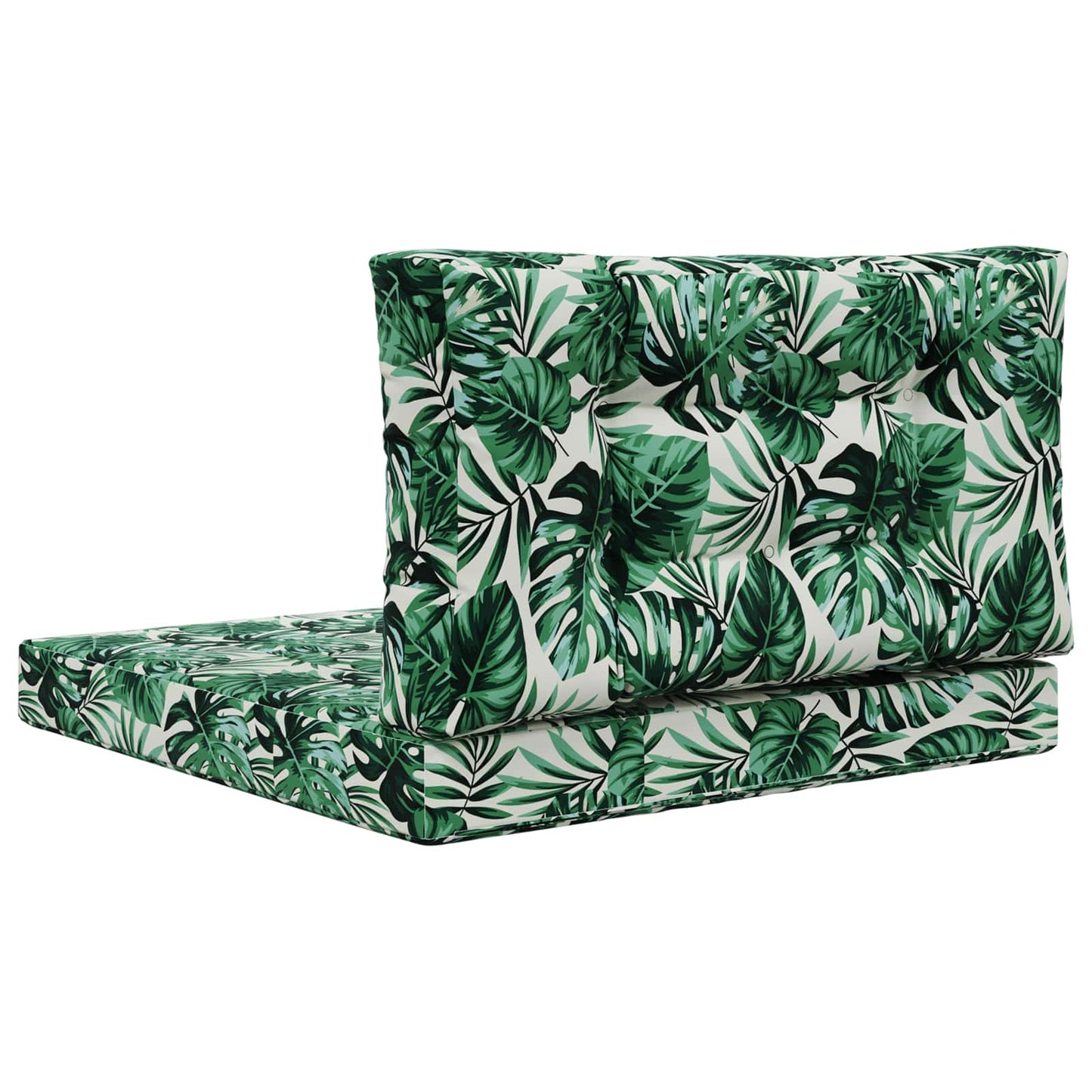 Udendørs Sofa Pude 2 pcs Bladmønster Polyester