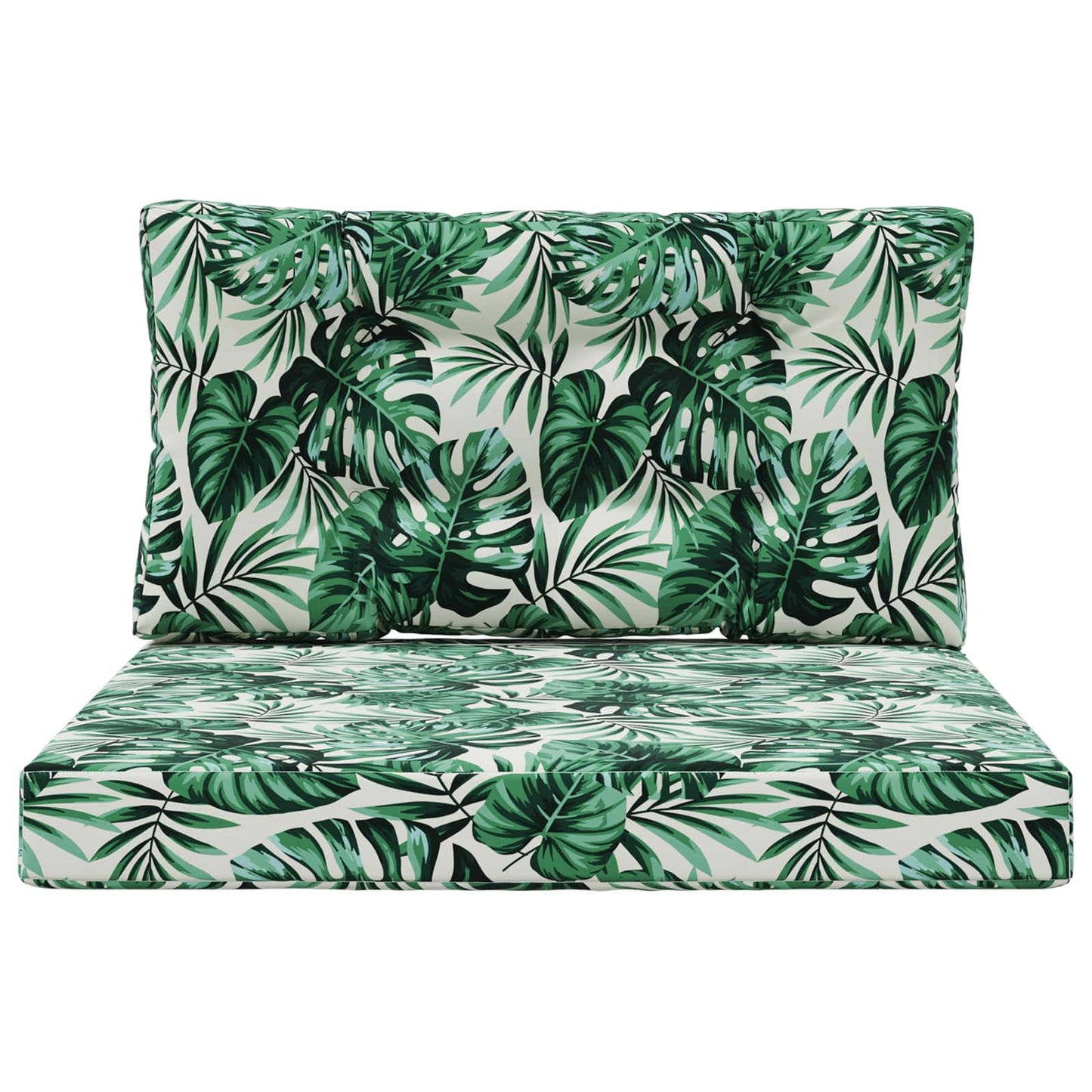 Udendørs Sofa Pude 2 pcs Bladmønster Polyester