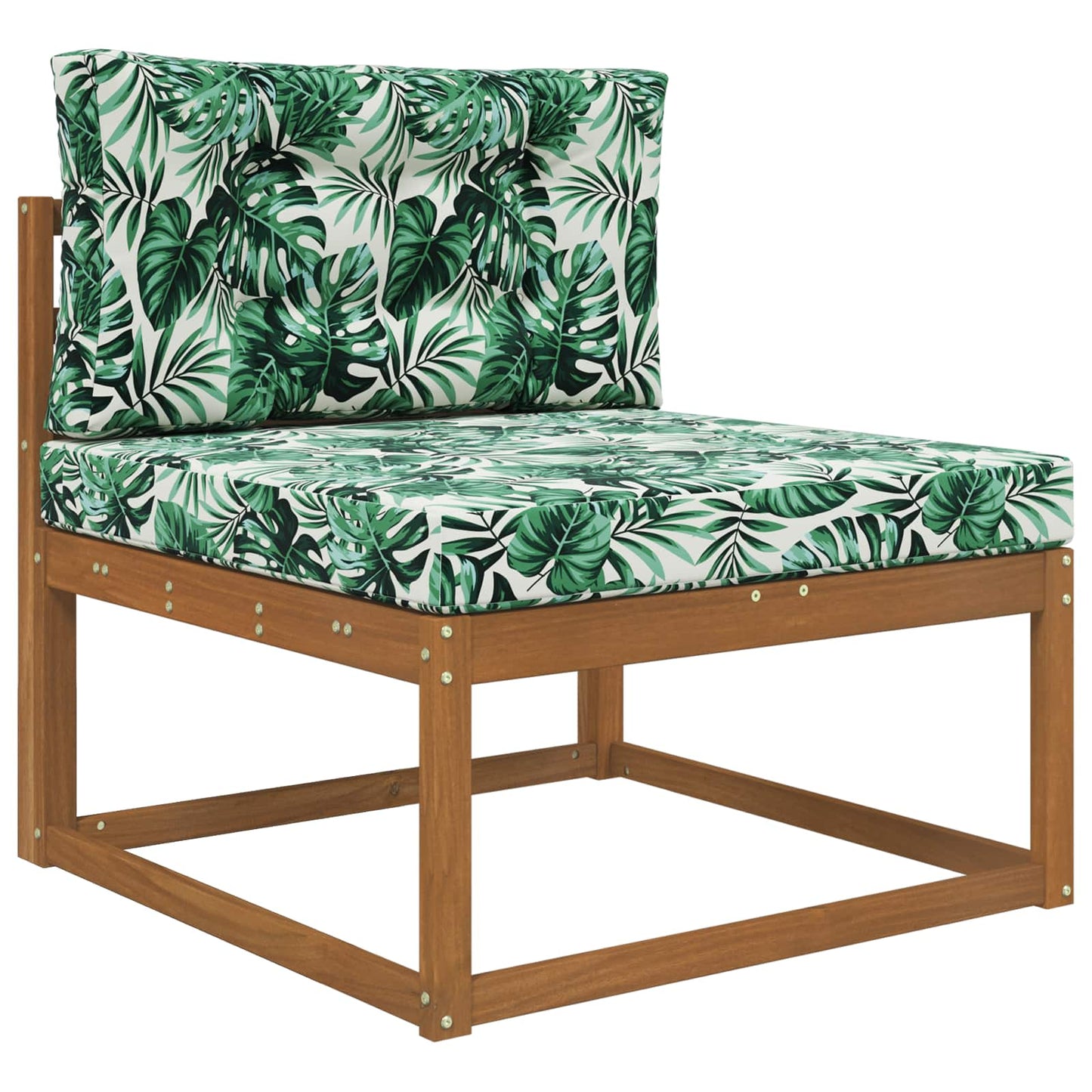 Udendørs Sofa Pude 2 pcs Bladmønster Polyester
