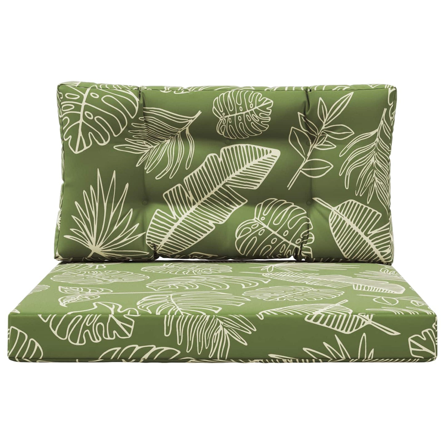 Udendørs Sofa Pude 2 pcs Bladdesign Polyester