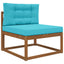 Udendørs Sofa Pude 2 pcs Turkis Polyester