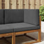 Udendørs Sofa Pude 3 pcs Antracit Polyester