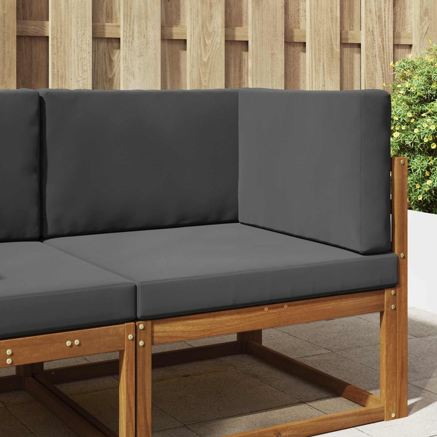 Udendørs Sofa Pude 3 pcs Antracit Polyester