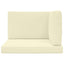 Udendørs Sofa Pude 3 pcs Creme Polyester