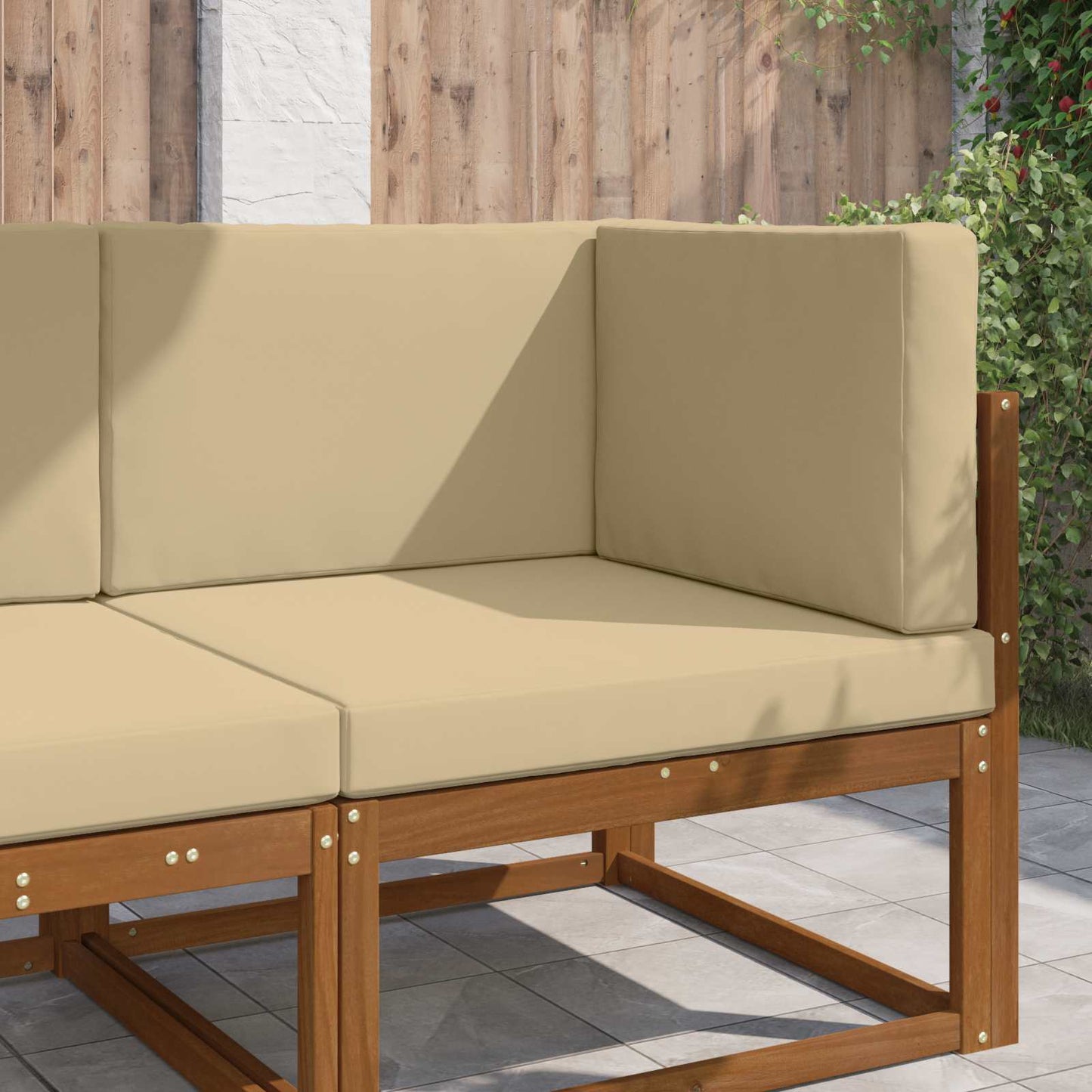 Udendørs Sofa Pude 3 pcs Beige Polyester