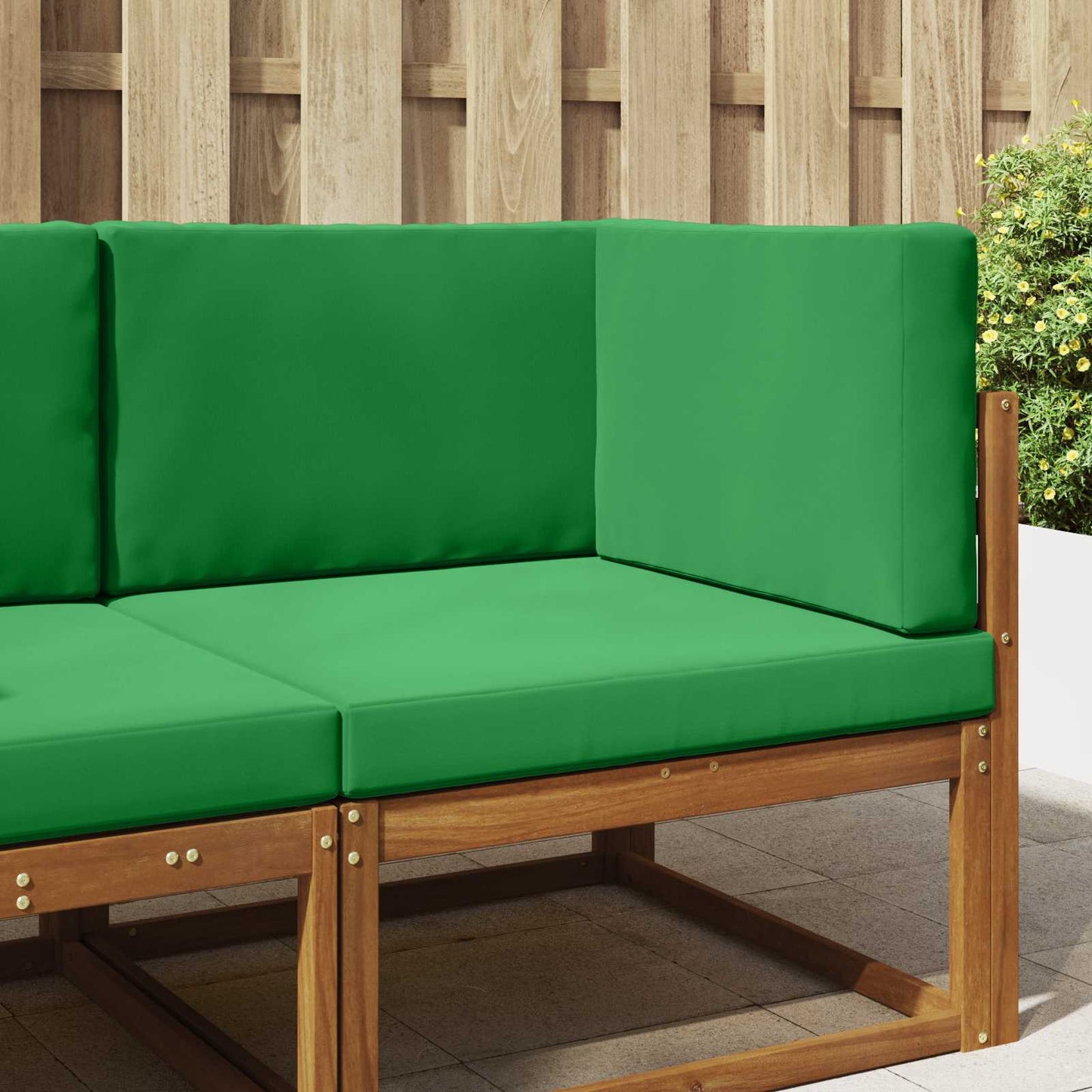 Udendørs Sofa Pude 3 pcs Grøn Polyester