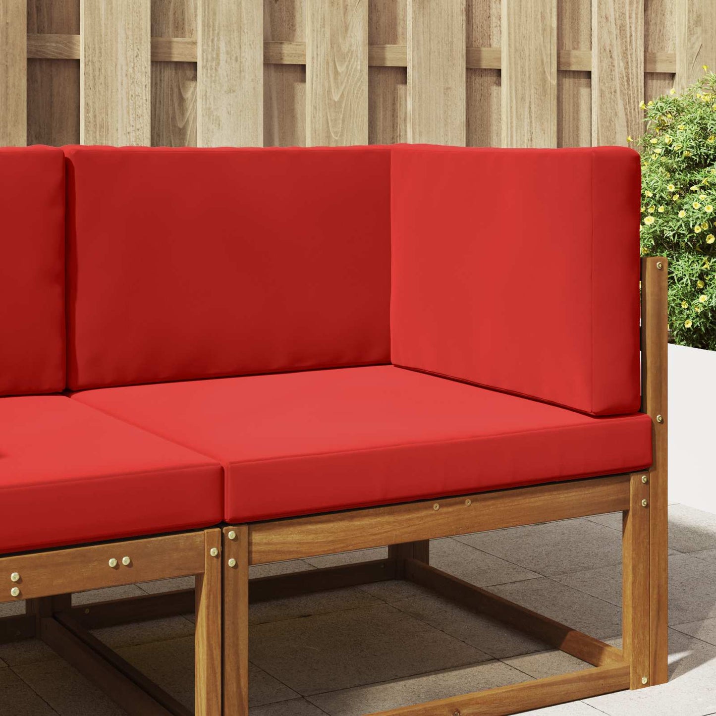 Udendørs Sofa Pude 3 pcs Rød Polyester