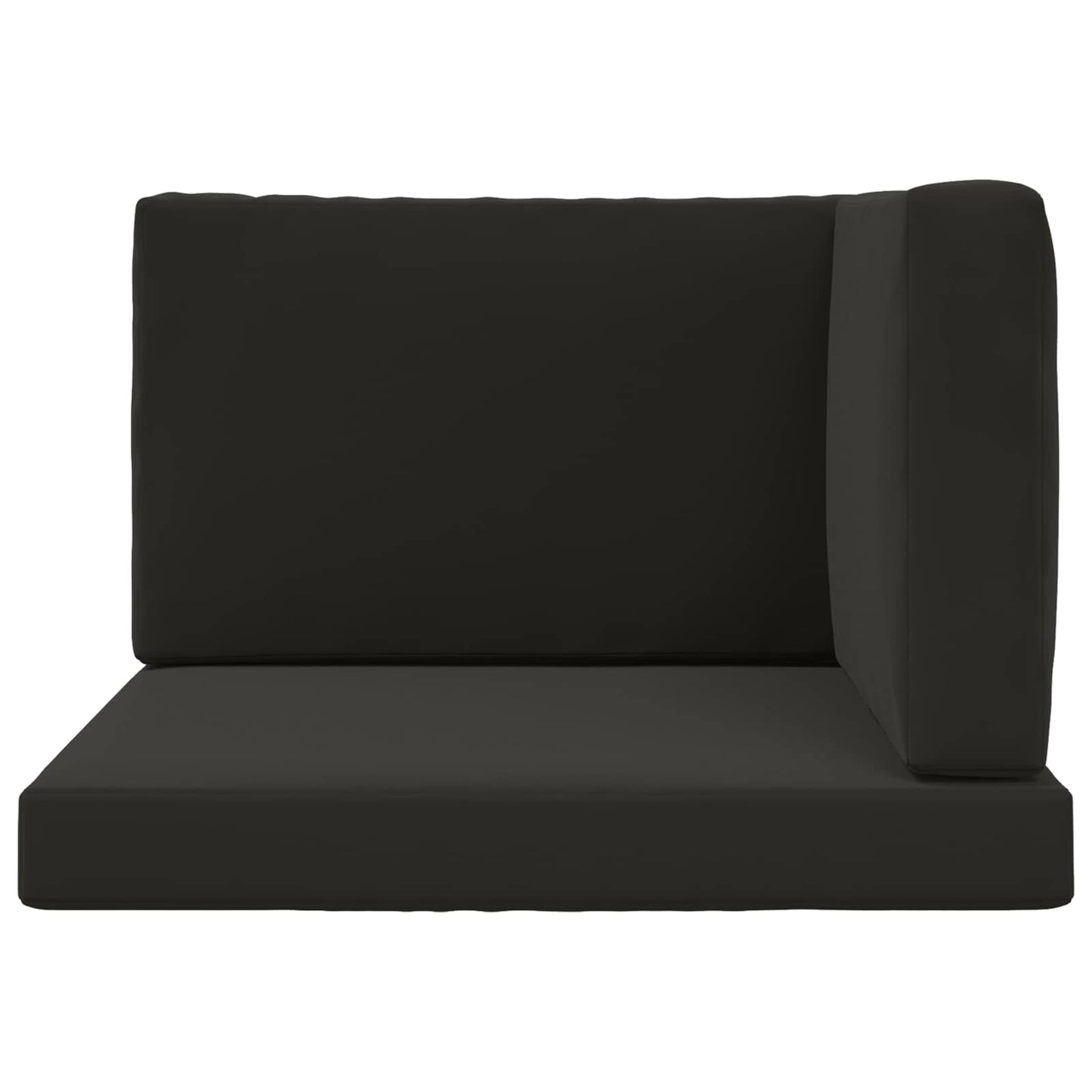 Udendørs Sofa Pude 3 pcs Sort Polyester