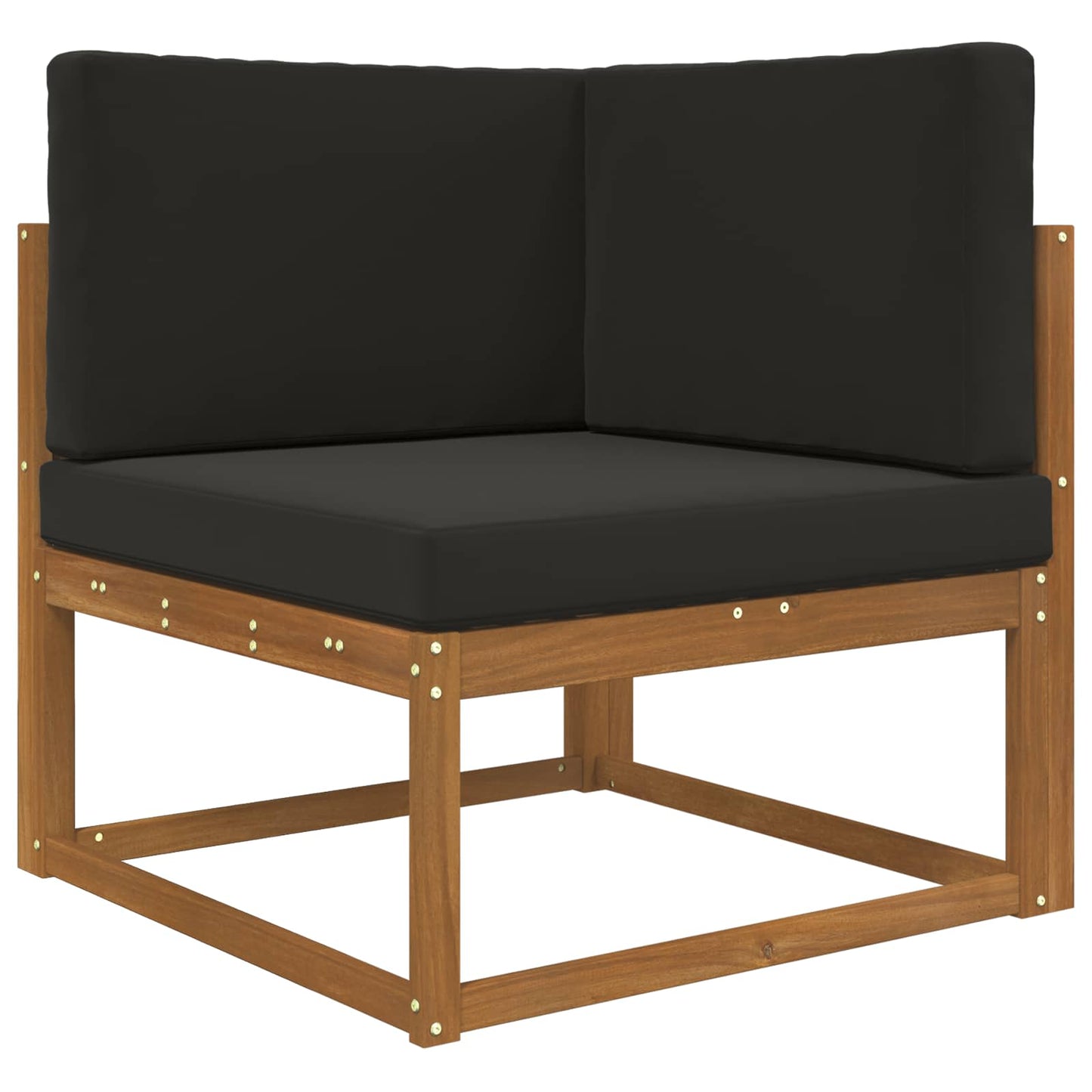 Udendørs Sofa Pude 3 pcs Sort Polyester