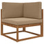 Udendørs Sofa Pude 3 pcs Gråbrun Polyester