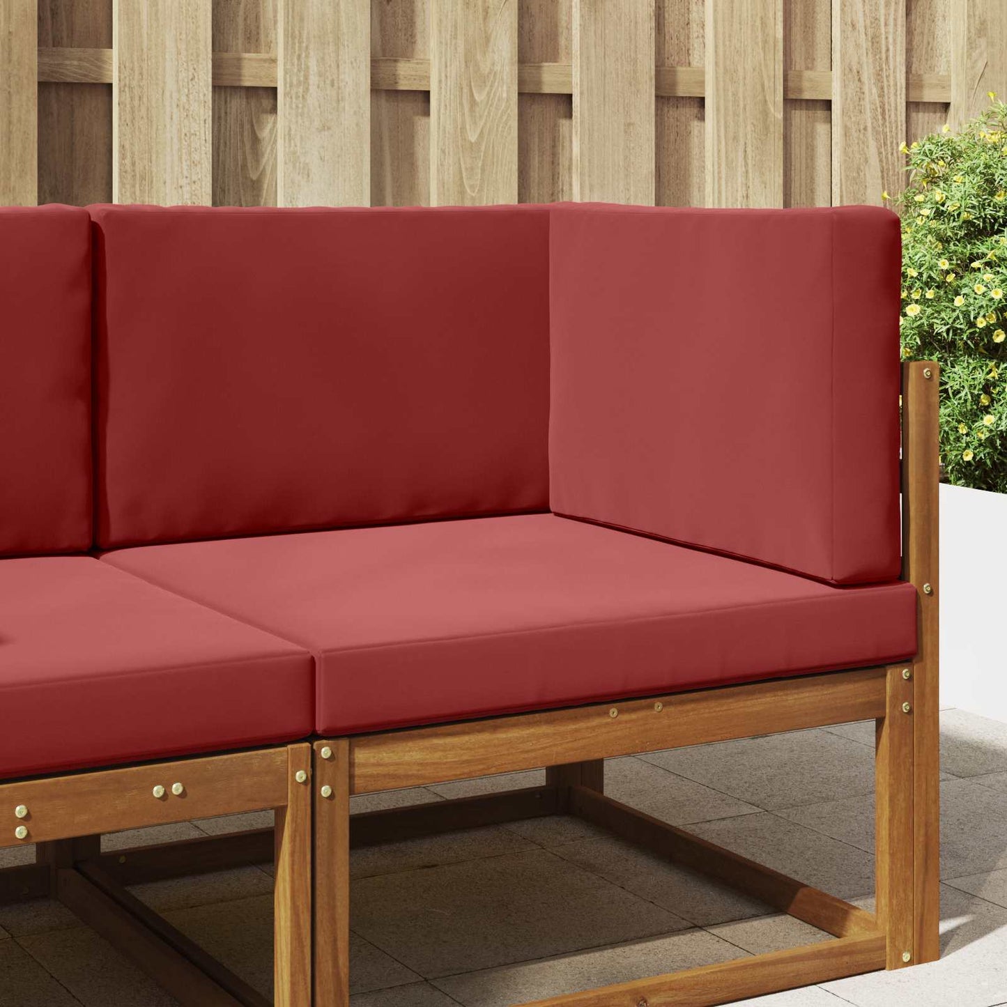 Udendørs Sofa Pude 3 pcs Vinrød Polyester